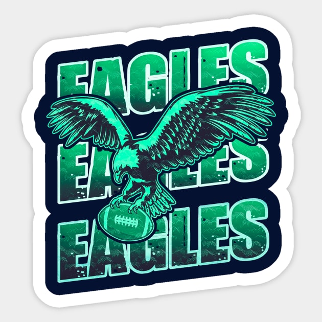 Philadelphia Eagles fly eagles fly best American football team Sticker by nowsadmahi